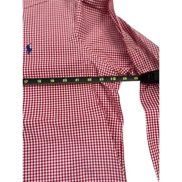 Polo Ralph Lauren Shirt Men's XL Red White Gingham Check Button Down - Picture 7 of 7